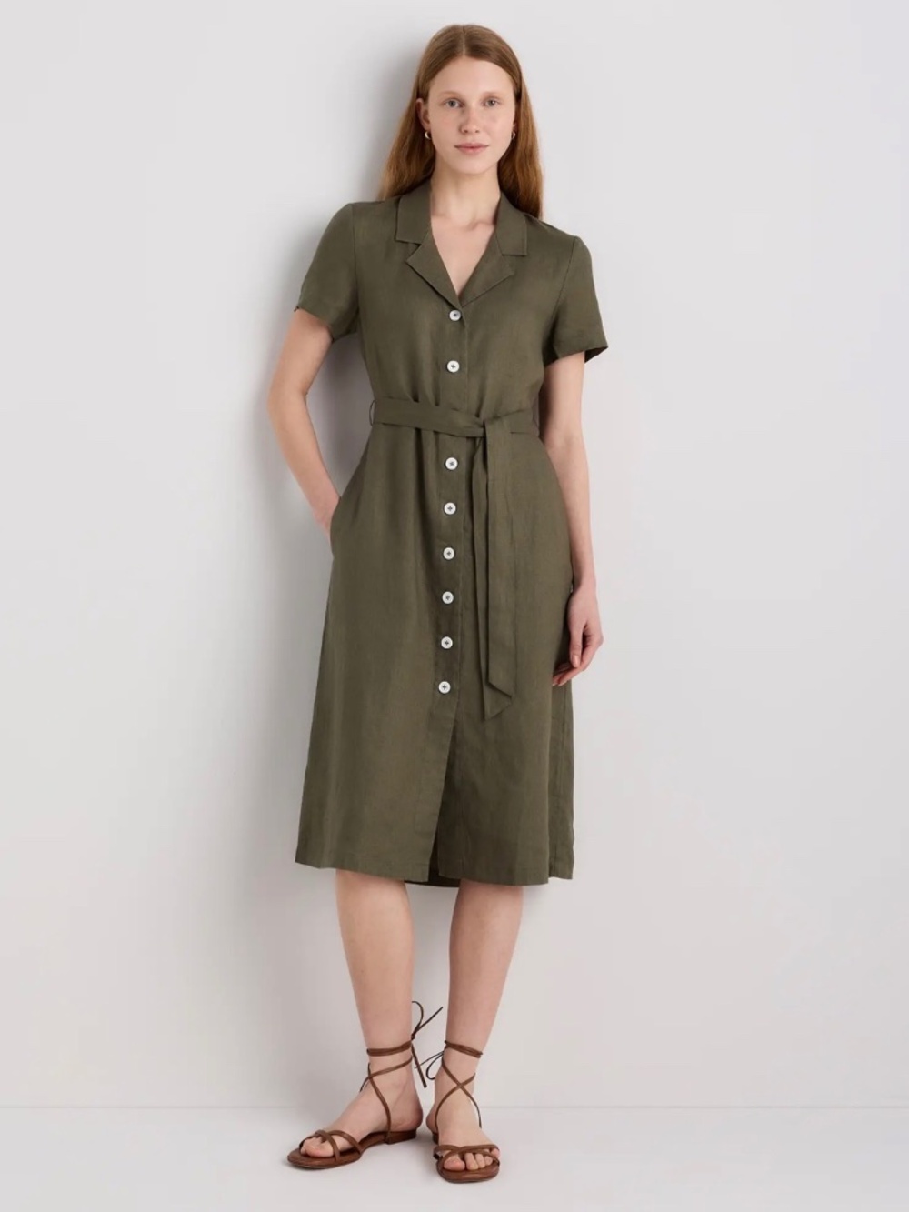 NWT Quince 100% European Linen Dress - L